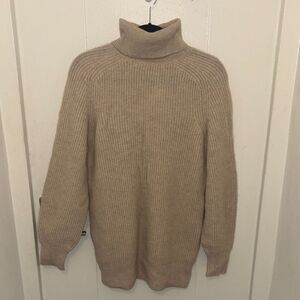 Veronica Beard‎ Avia Oatmeal Cashmere Turtleneck Sweater